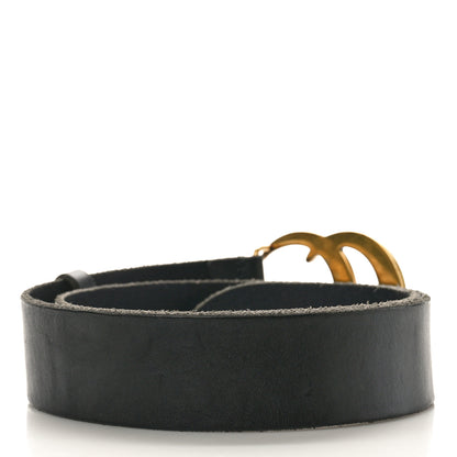 Gucci Textured Calfskin Double G 40mm Belt 80 32 Black 2 of 5