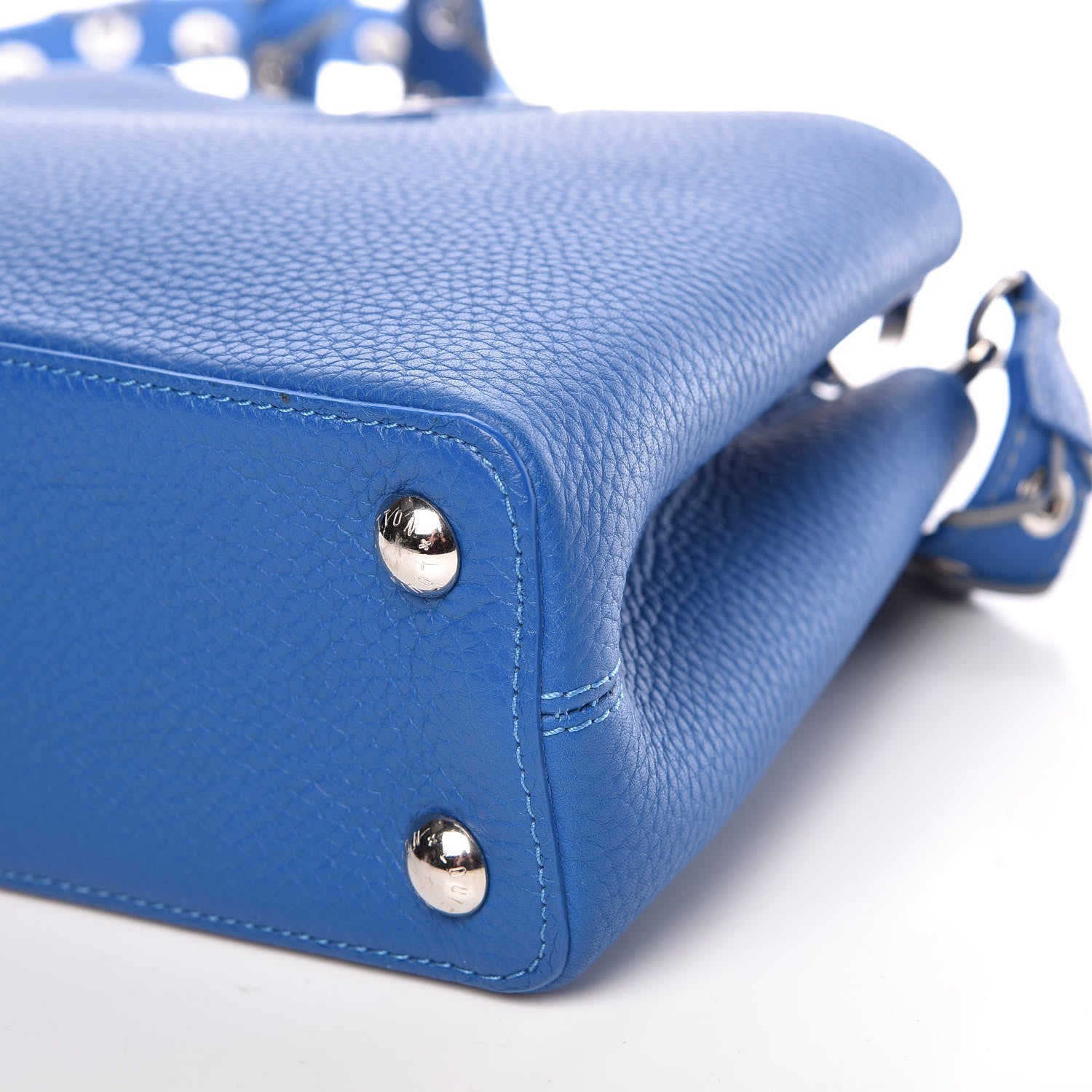 Louis Vuitton Taurillon Capucines BB Blue 9 of 9