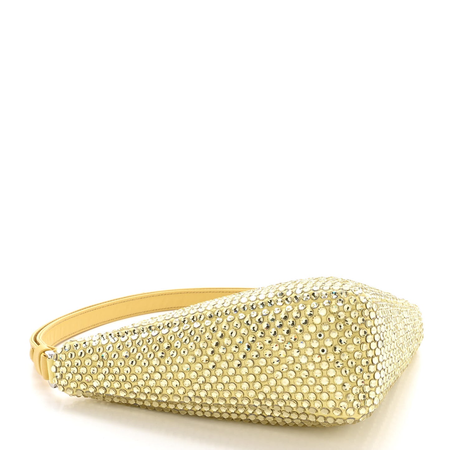 Satin Crystal Triangle Pouch Ananas