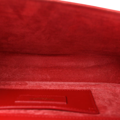 Saint Laurent Smooth Calfskin Medium Classic Monogram Kate Tassel Satchel Lipstick Red 5 of 9