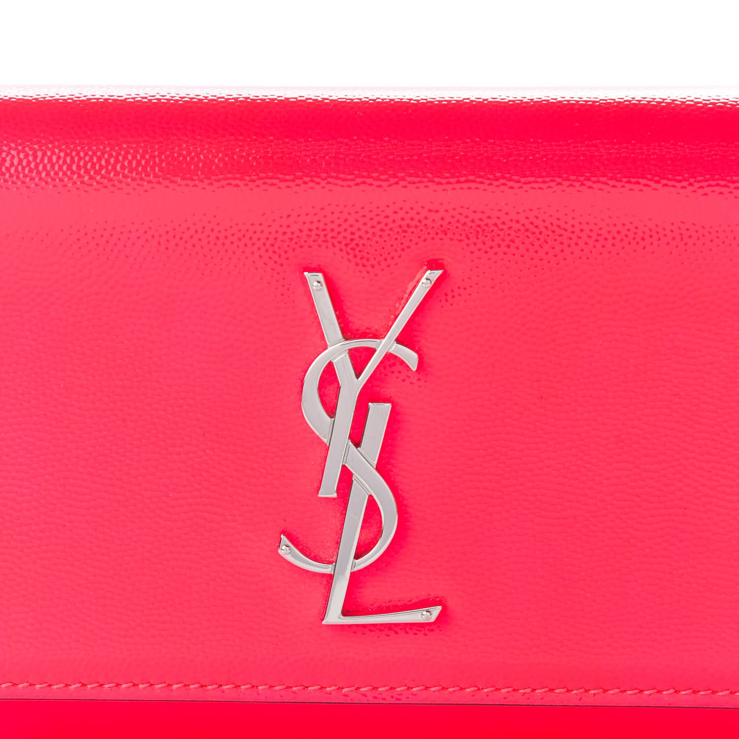 Saint Laurent Grain De Poudre Monogram Kate Belt Bag Neon Pink 9 of 9