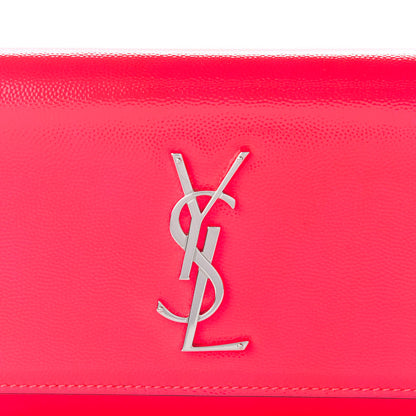 Saint Laurent Grain De Poudre Monogram Kate Belt Bag Neon Pink 9 of 9