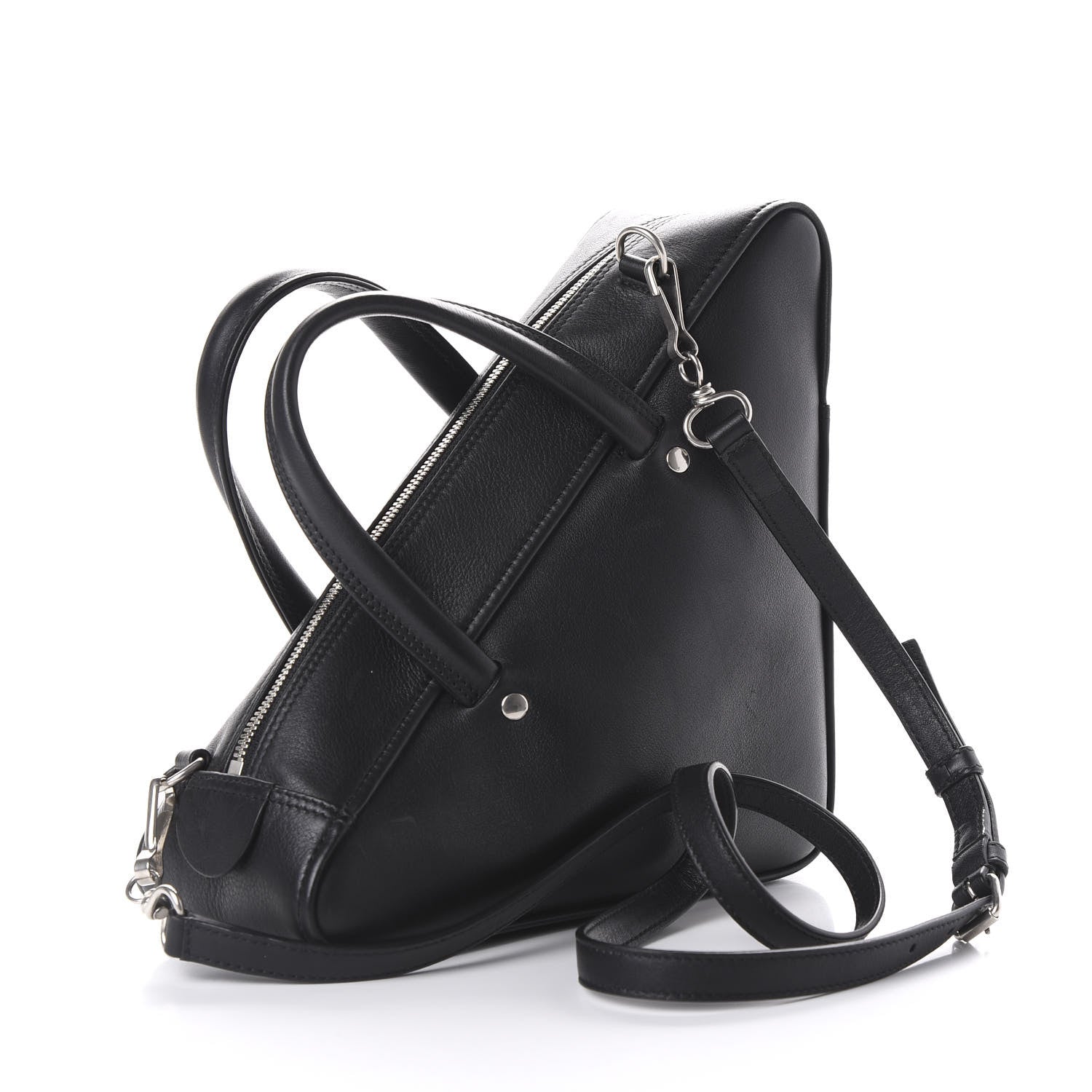 Balenciaga Calfskin S Triangle Duffle Black 2 of 8