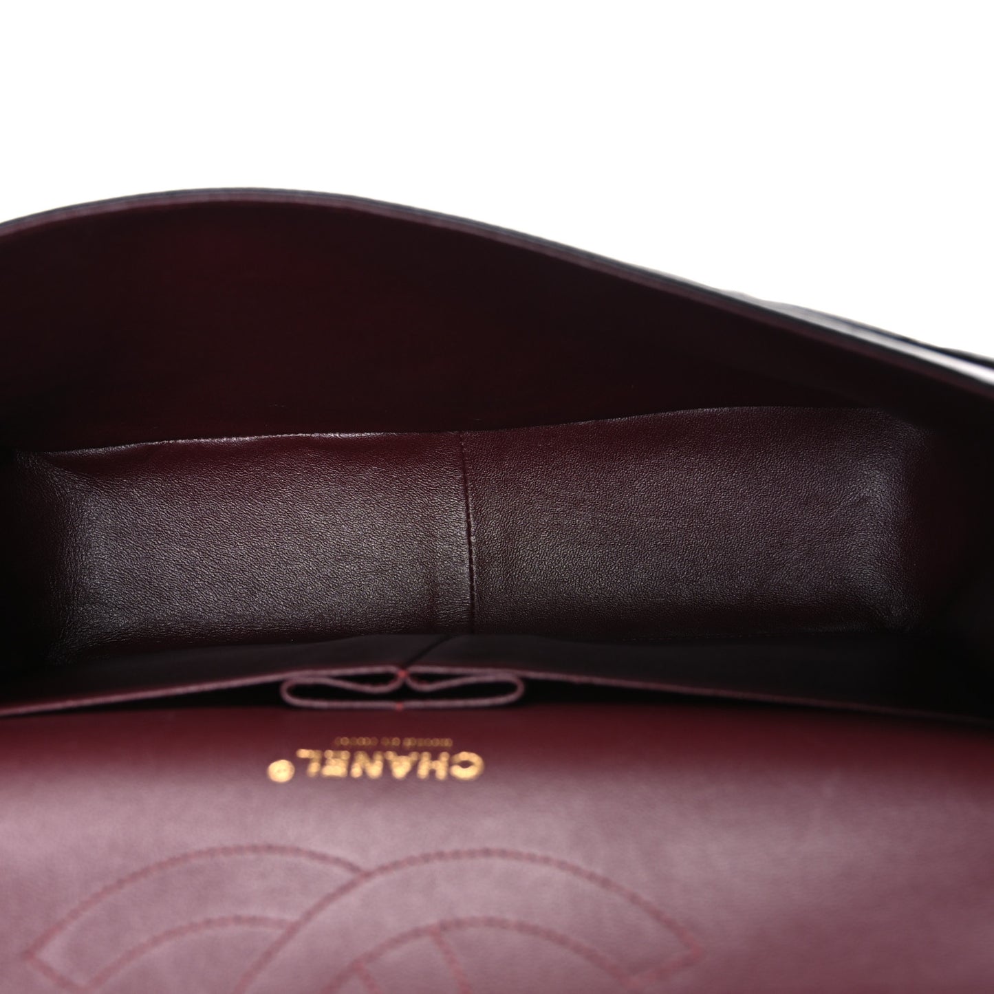 Lambskin Quilted Jumbo Double Flap Black