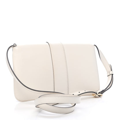 Gucci Calfskin Small Arli Flap Shoulder Bag Mystic White 3 of 9