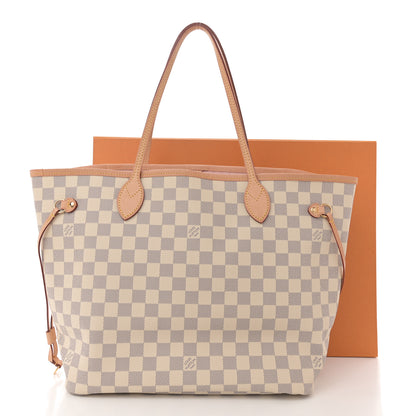 Louis Vuitton Damier Azur Neo Neverfull MM Rose Ballerine 13 of 13