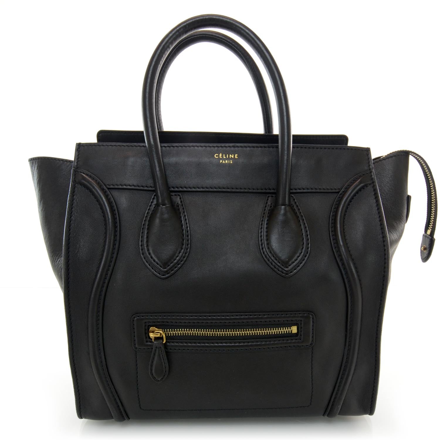 Celine Smooth Calfskin Mini Luggage Black 1 of 7