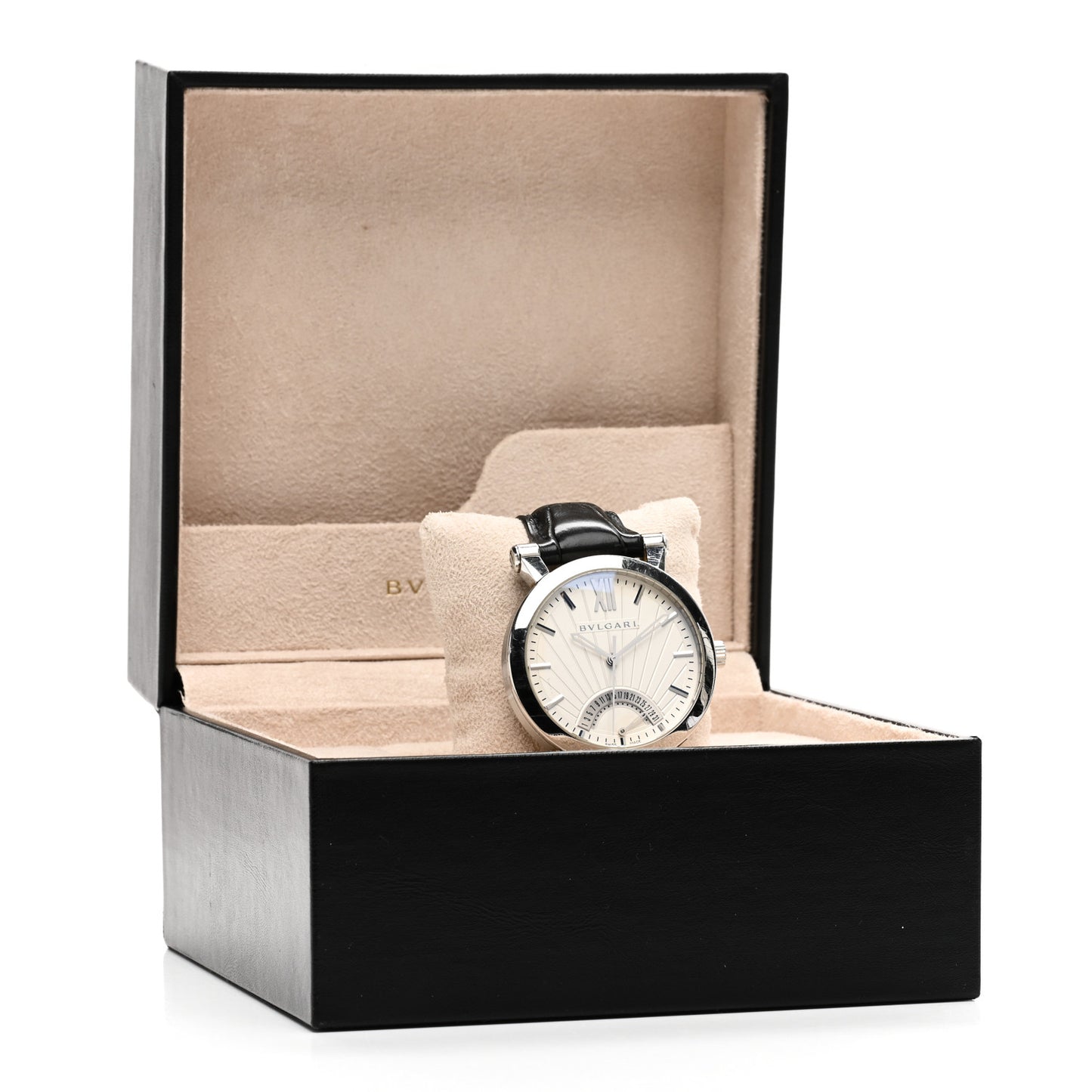 Stainless Steel Alligator 42mm Sotirio Retrograde Date Automatic Watch