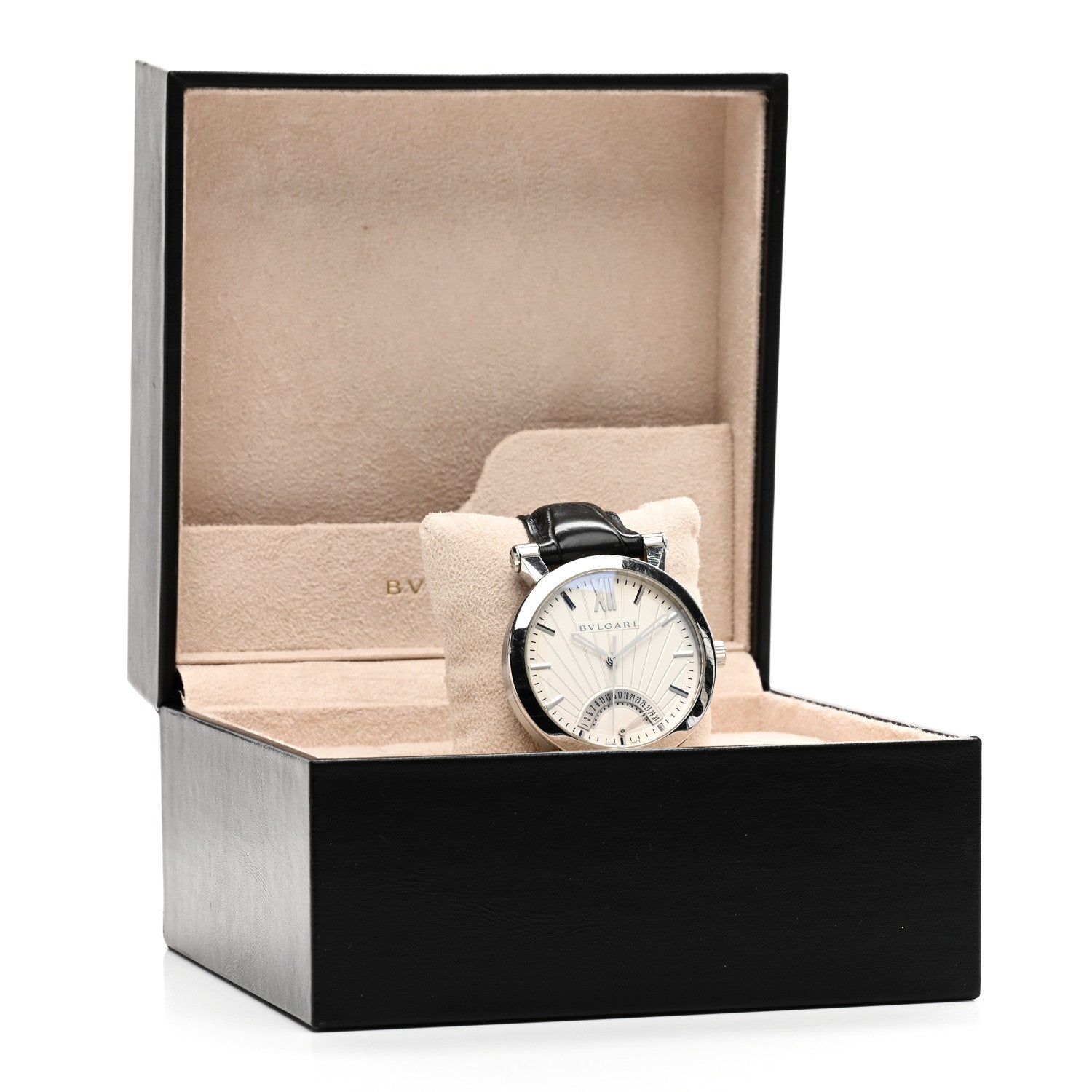Bulgari Stainless Steel Alligator 42mm Sotirio Retrograde Date Automatic Watch 6 of 6