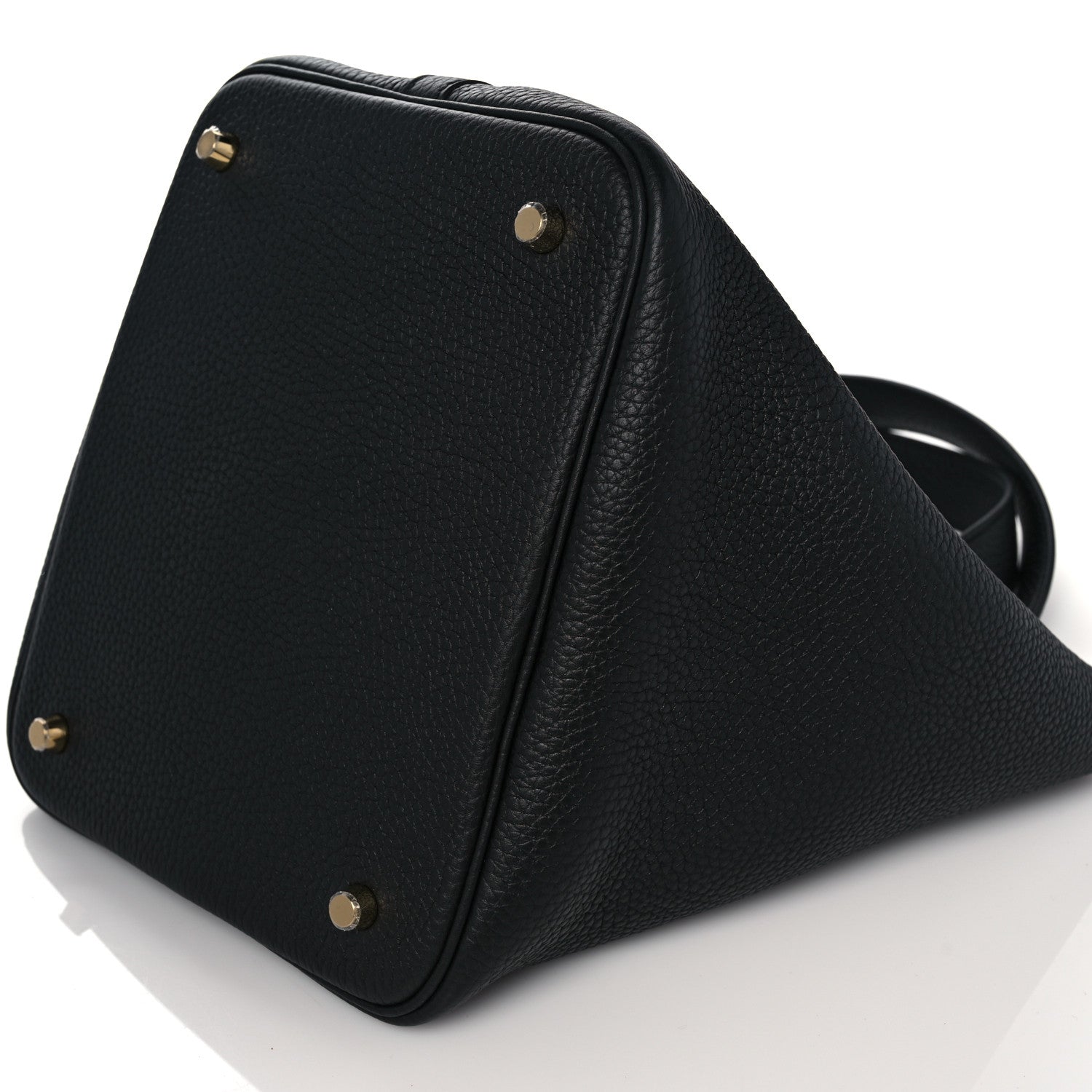 Hermes Taurillon Clemence Picotin Lock 22 MM Black 8 of 9