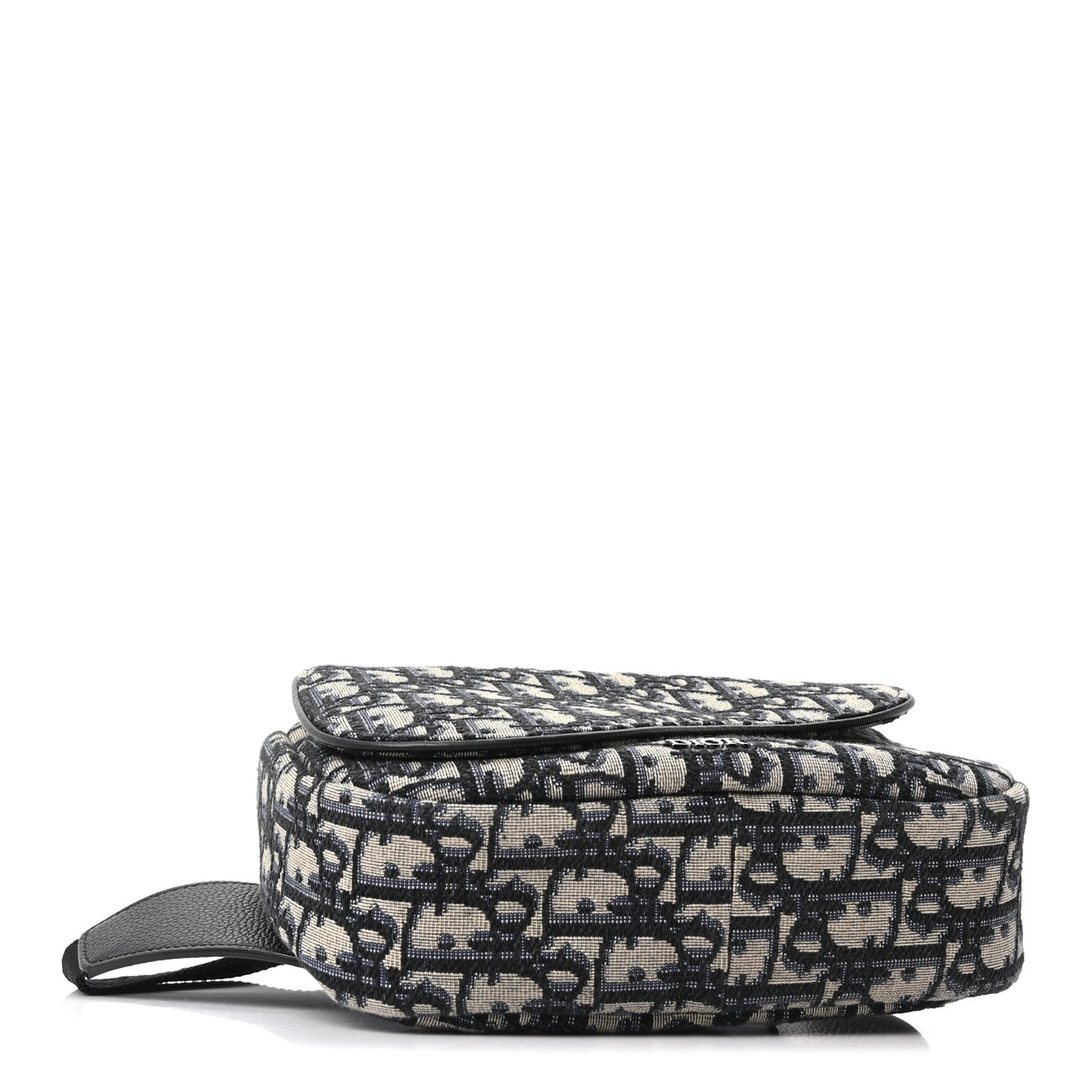 Oblique World Tour Saddle Belt Bag Beige Black