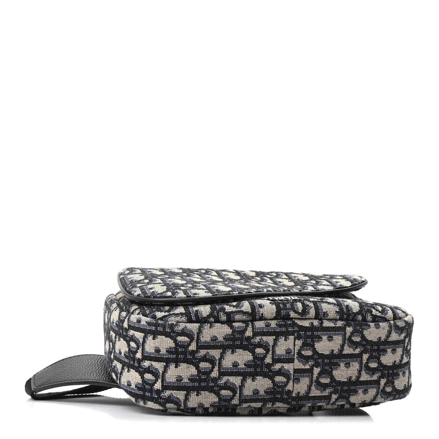Christian Dior Oblique World Tour Saddle Belt Bag Beige Black 3 of 9
