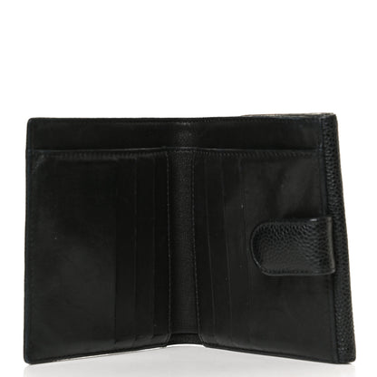 Chanel Caviar Timeless CC Compact French Wallet Black 5 of 13