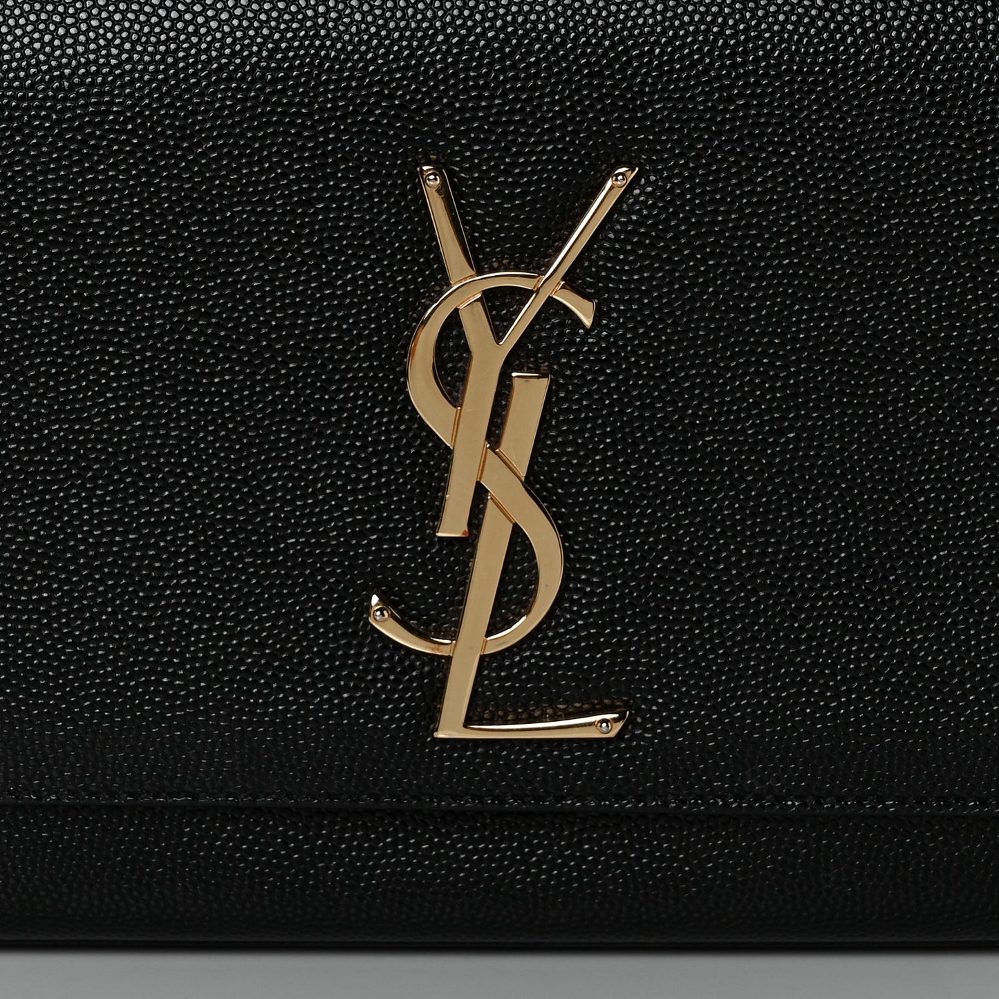 Grain De Poudre Monogram Cassandre Clutch Black