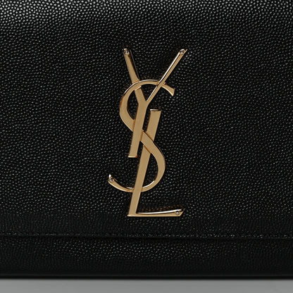 Saint Laurent Grain De Poudre Monogram Cassandre Clutch Black 10 of 11