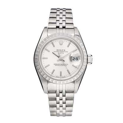 Rolex Stainless Steel 26mm Oyster Perpetual Date Watch Silver 79240 1 of 6