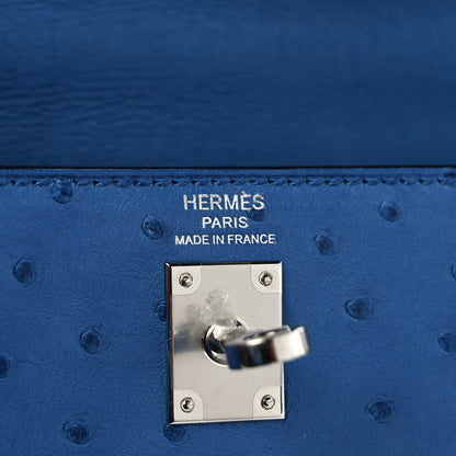 Hermes Ostrich Kelly Sellier 25 Mykonos 6 of 9