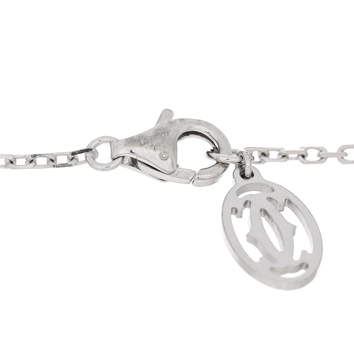 Cartier 18K White Gold 7 Diamond D'Amour Station Bracelet 3 of 3