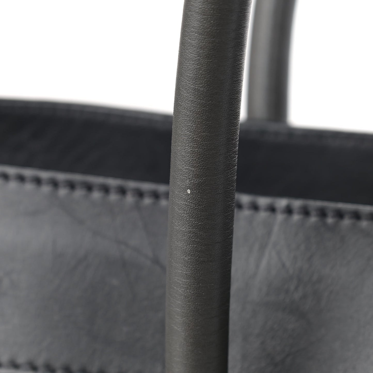 Smooth Calfskin Mini Bi-Color Luggage Forest Black