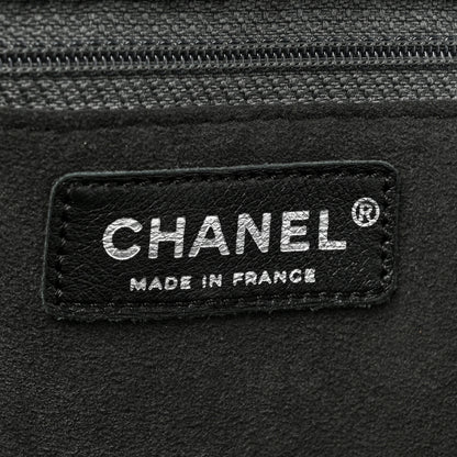 Chanel Snakeskin Accordion Tote Black 6 of 15