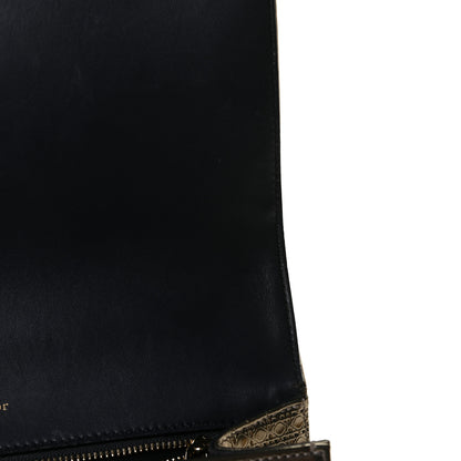 Christian Dior Metallic Patent Micro-Cannage Medium Diorama Flap Bag Gold 10 of 20