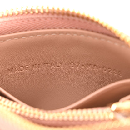 Christian Dior Lambskin Cannage Small Lady Dior Voyageur Coin Purse Rose Des Vents 7 of 8