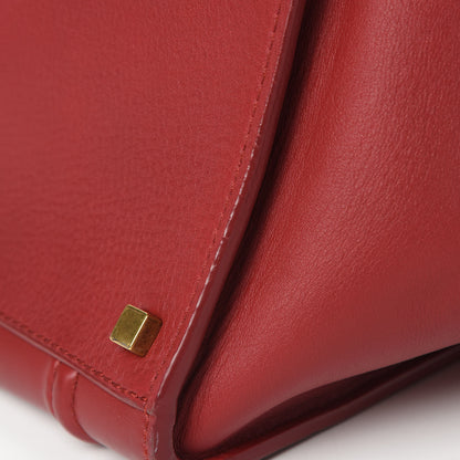 Celine Supple Calfskin Medium Phantom Luggage Red 17 of 19