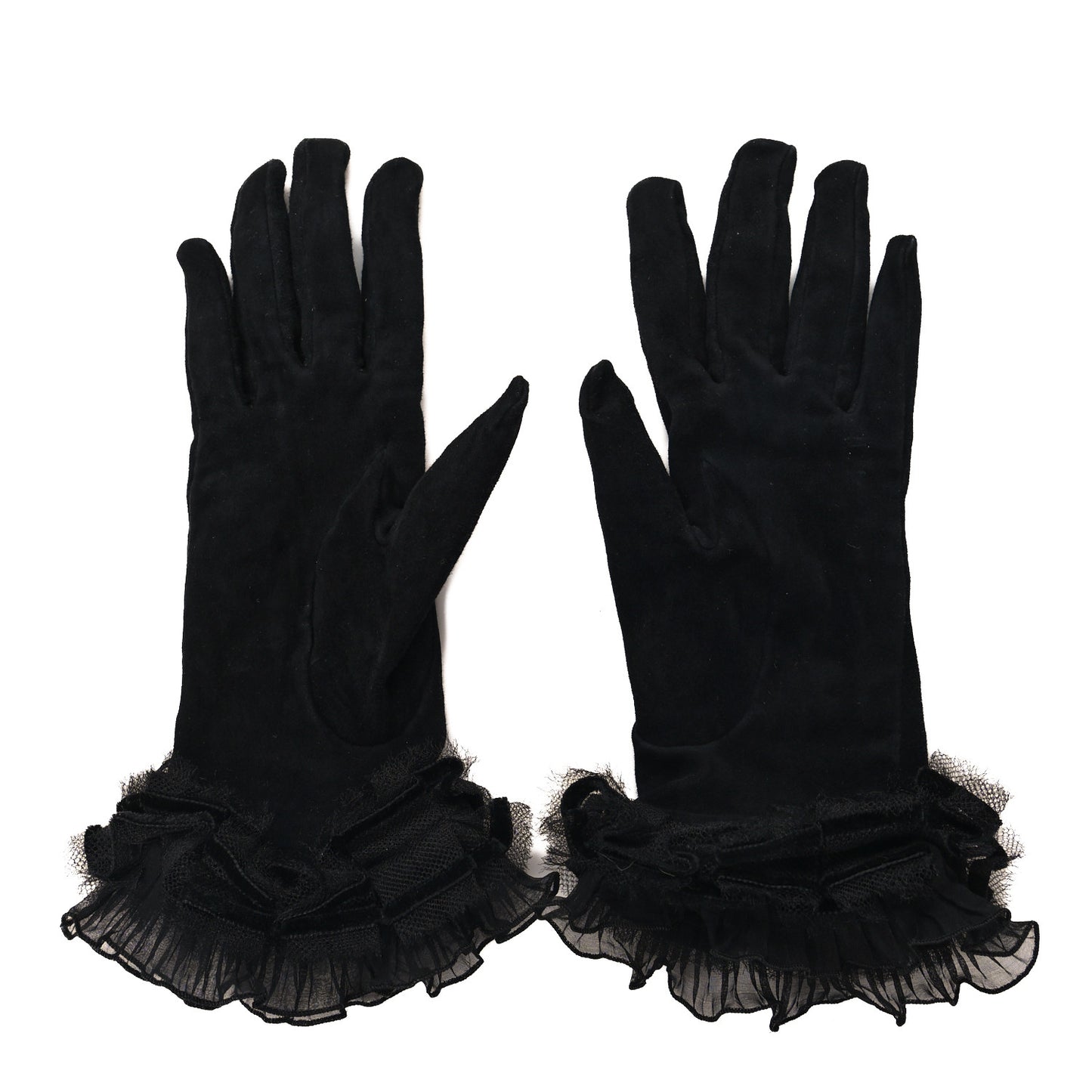 Suede Lace CC Gloves 7.5 Black