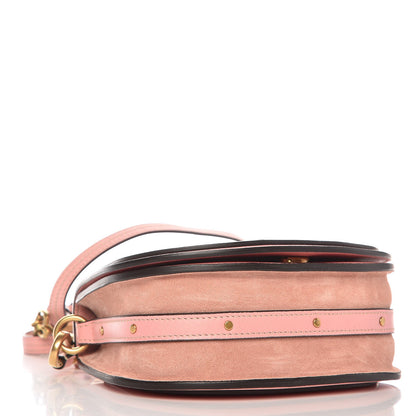 Chloe Calfskin Suede Small Nile Bracelet Bag Washed Pink 4 of 7