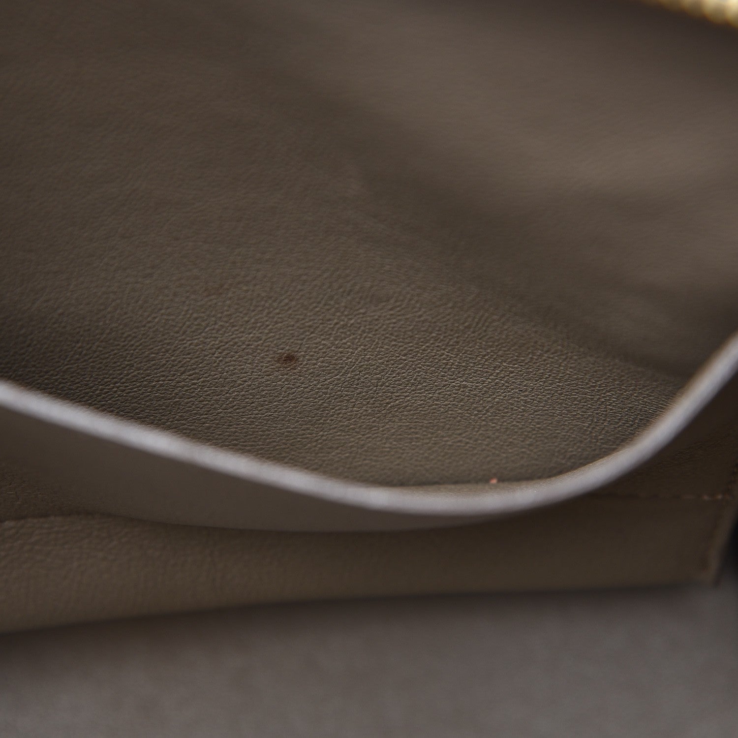 Celine Calfskin Suede Whipsnake Medium Trapeze Taupe 8 of 14