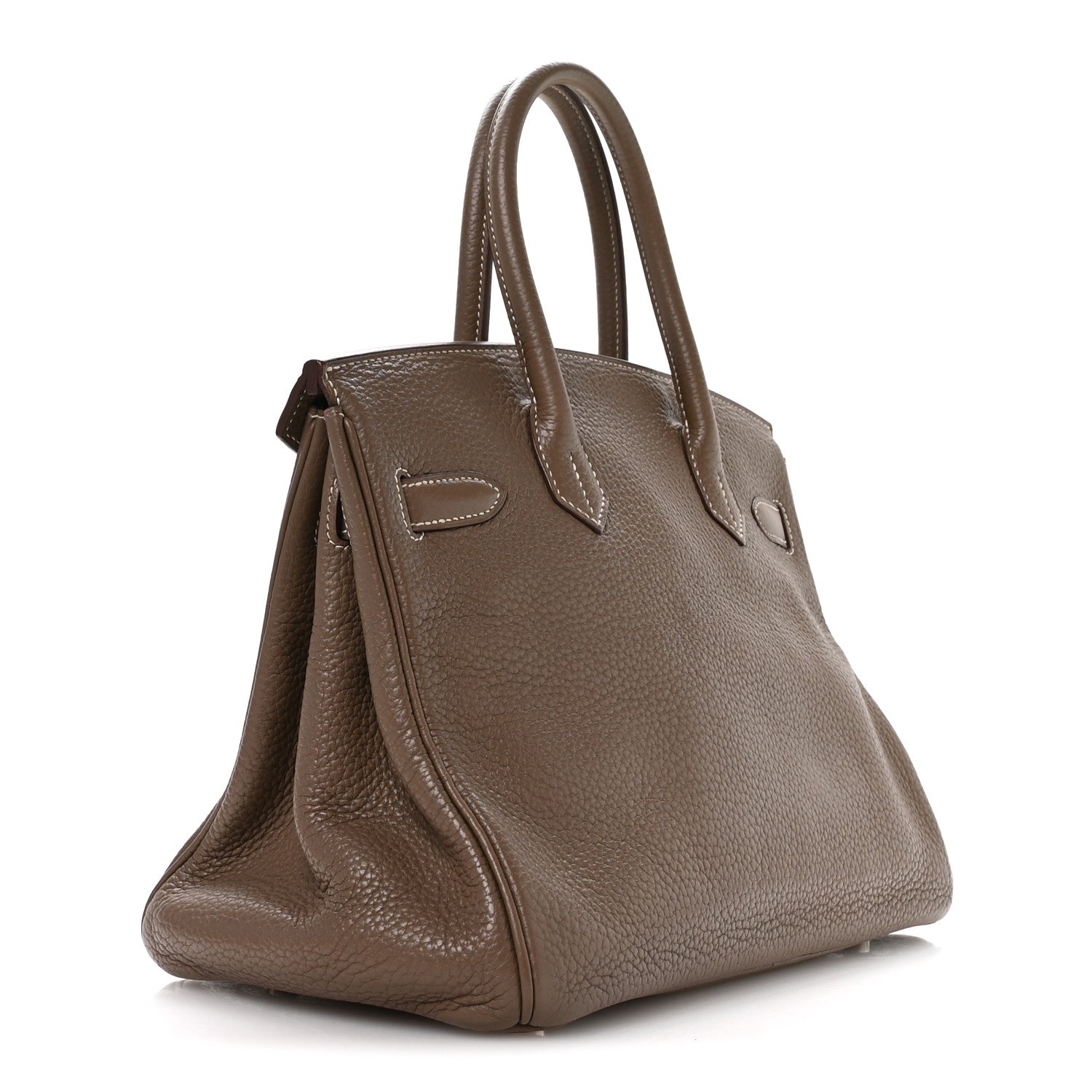 Hermes Taurillon Clemence Birkin 30 Etoupe 3 of 10