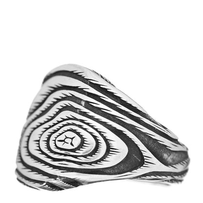 David Yurman Sterling Silver Ironwood Signet Ring 58 8.5 3 of 5