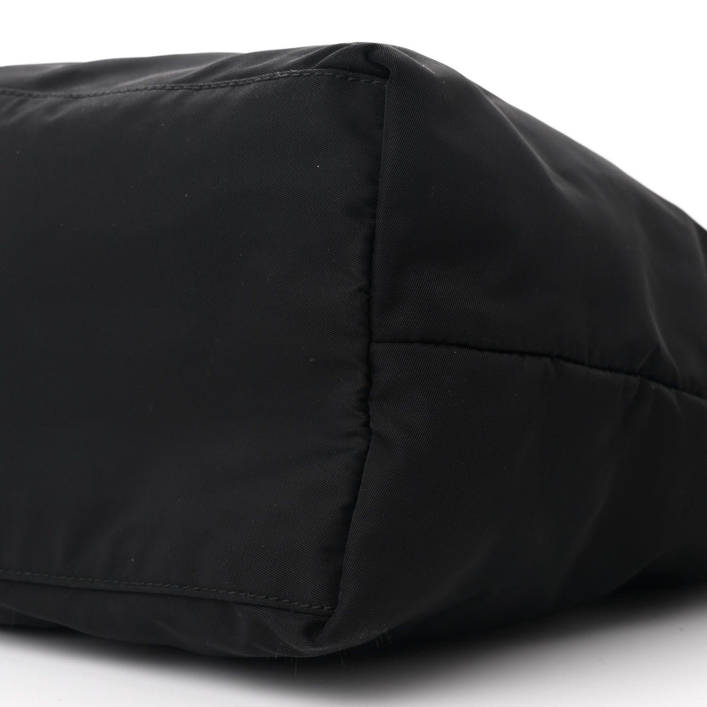 Tessuto Nylon Saffiano Shopping Tote Black