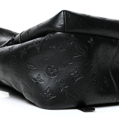 Louis Vuitton Calfskin Monogram Shadow Sprinter Backpack Black 8 of 9