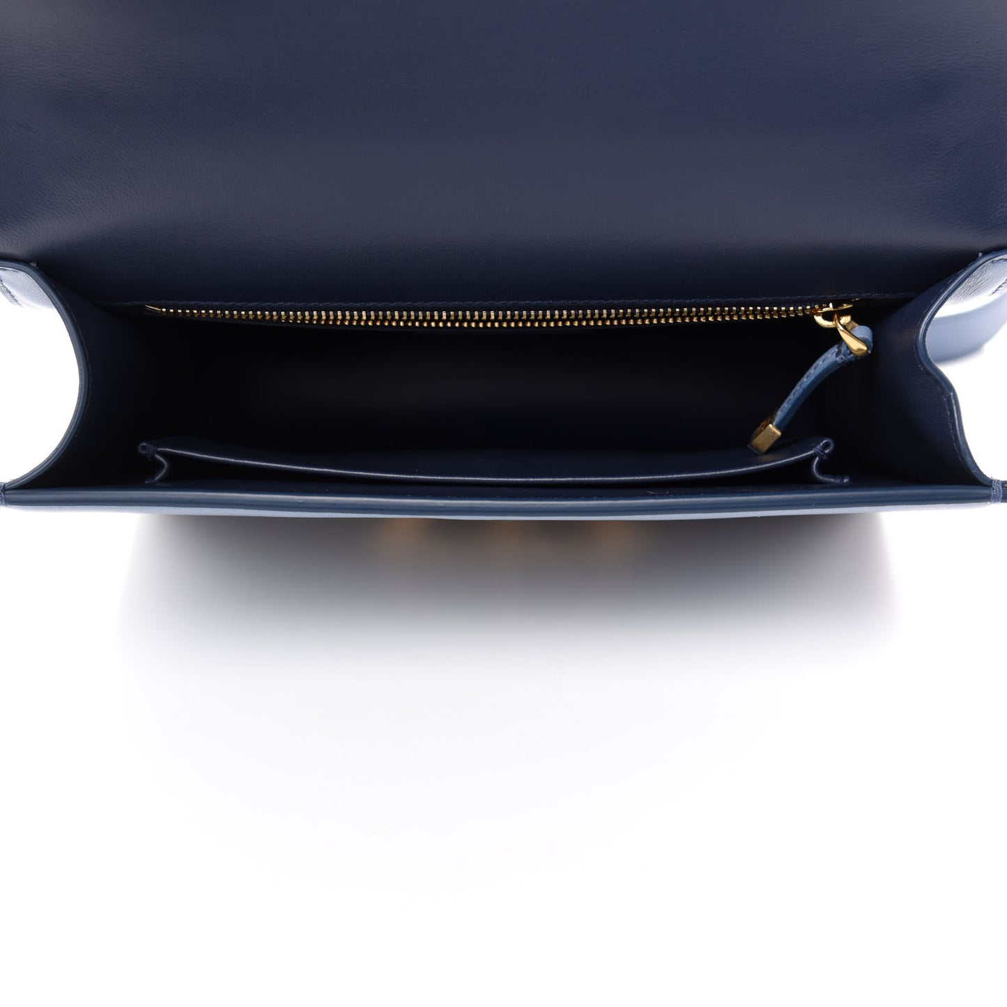 Smooth Calfskin Gradient 30 Montaigne Flap Bag Indigo Blue