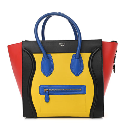 Celine Smooth Calfskin Mini Tri-Color Luggage Sunflower 1 of 9