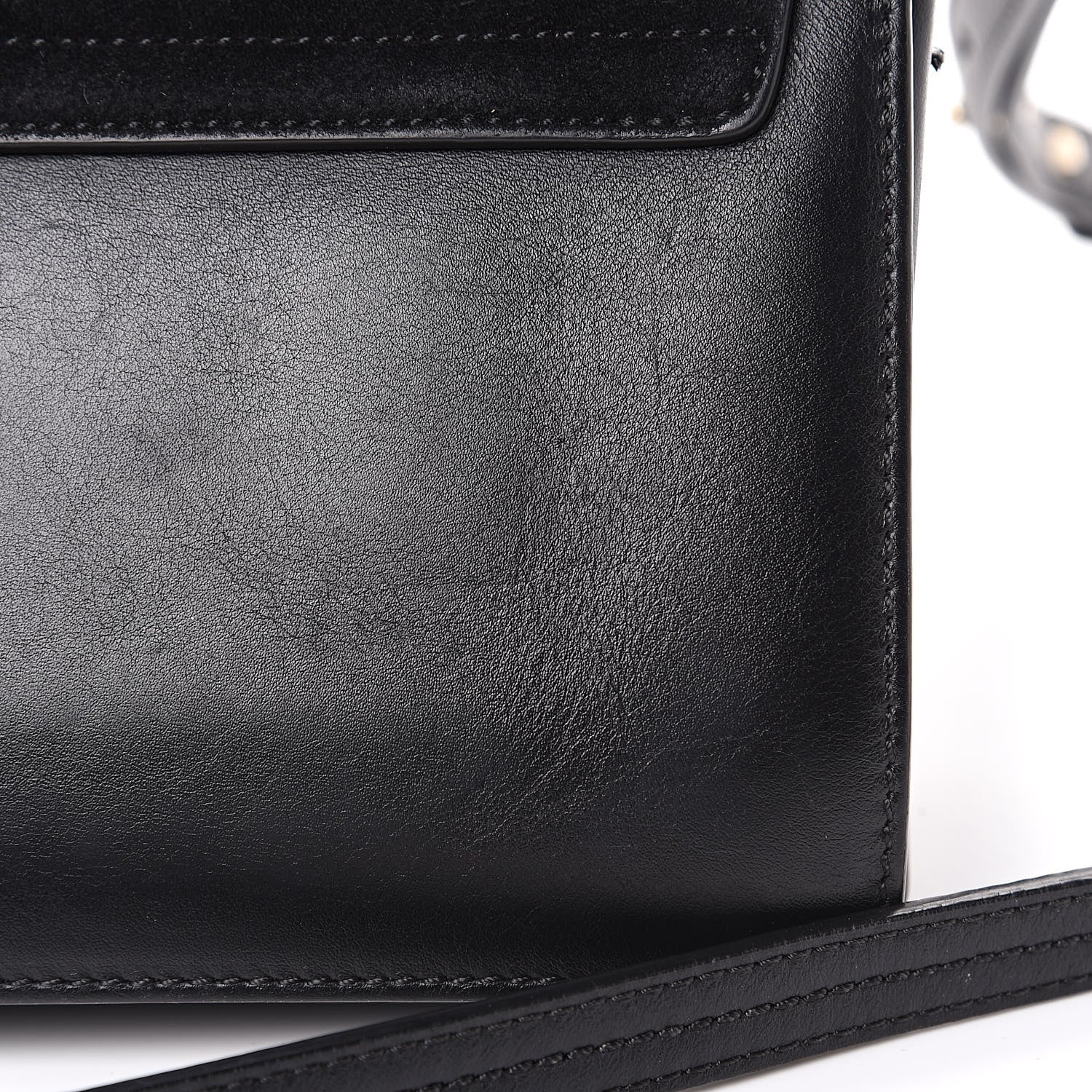 Chloe Suede Calfskin Small Faye Shoulder Bag Black 11 of 18