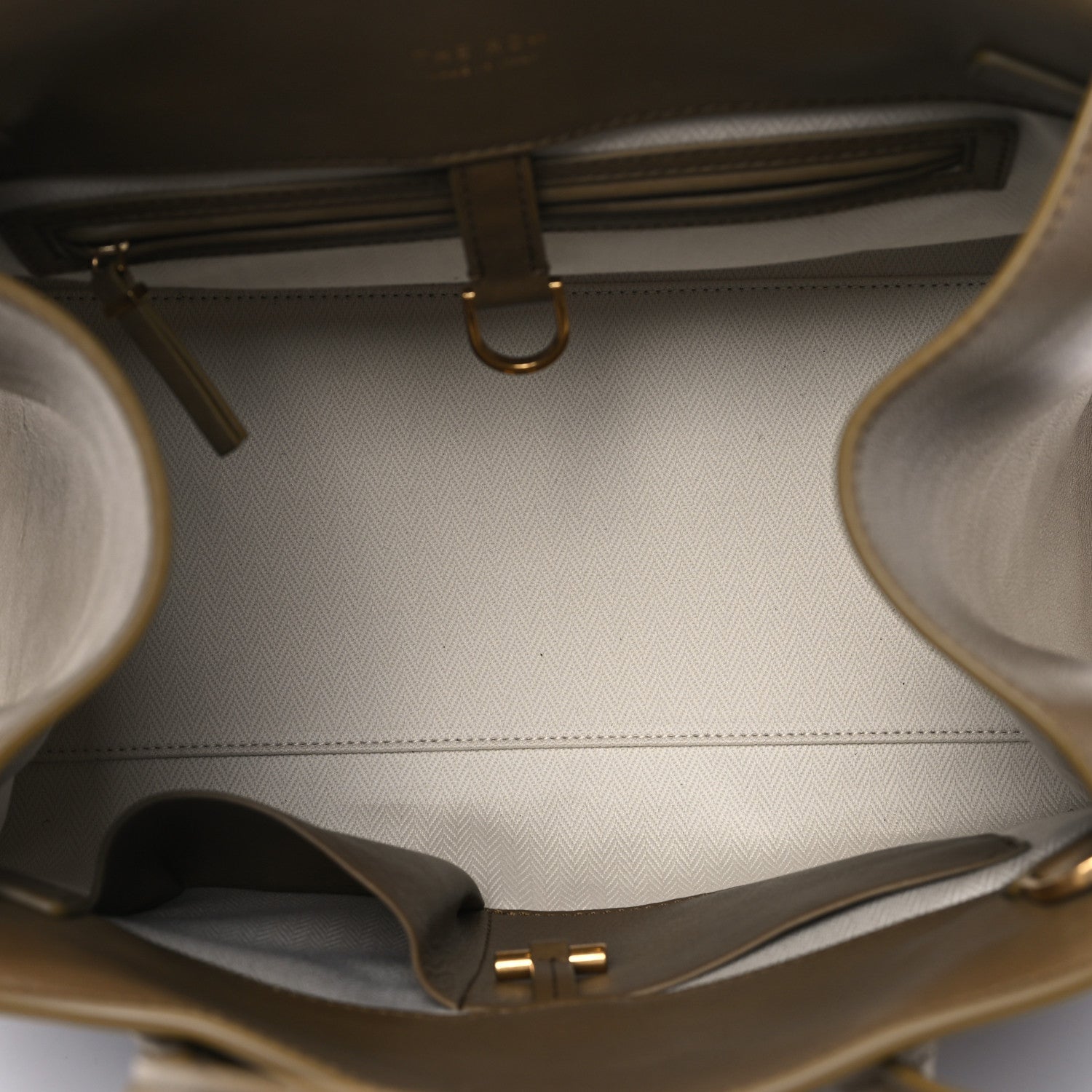 The Row Polished Saddle Calfskin Soft Margaux 12 Muschio 5 of 8