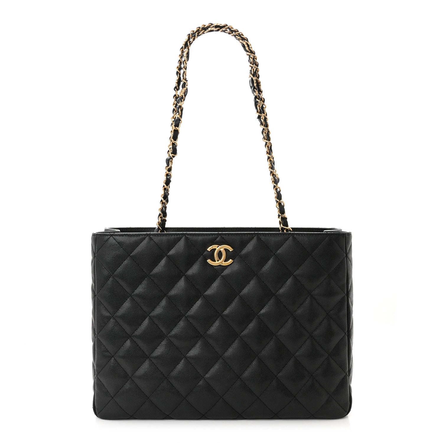 Chanel Caviar Quilted Small Shopping Tote Black 1 of 10