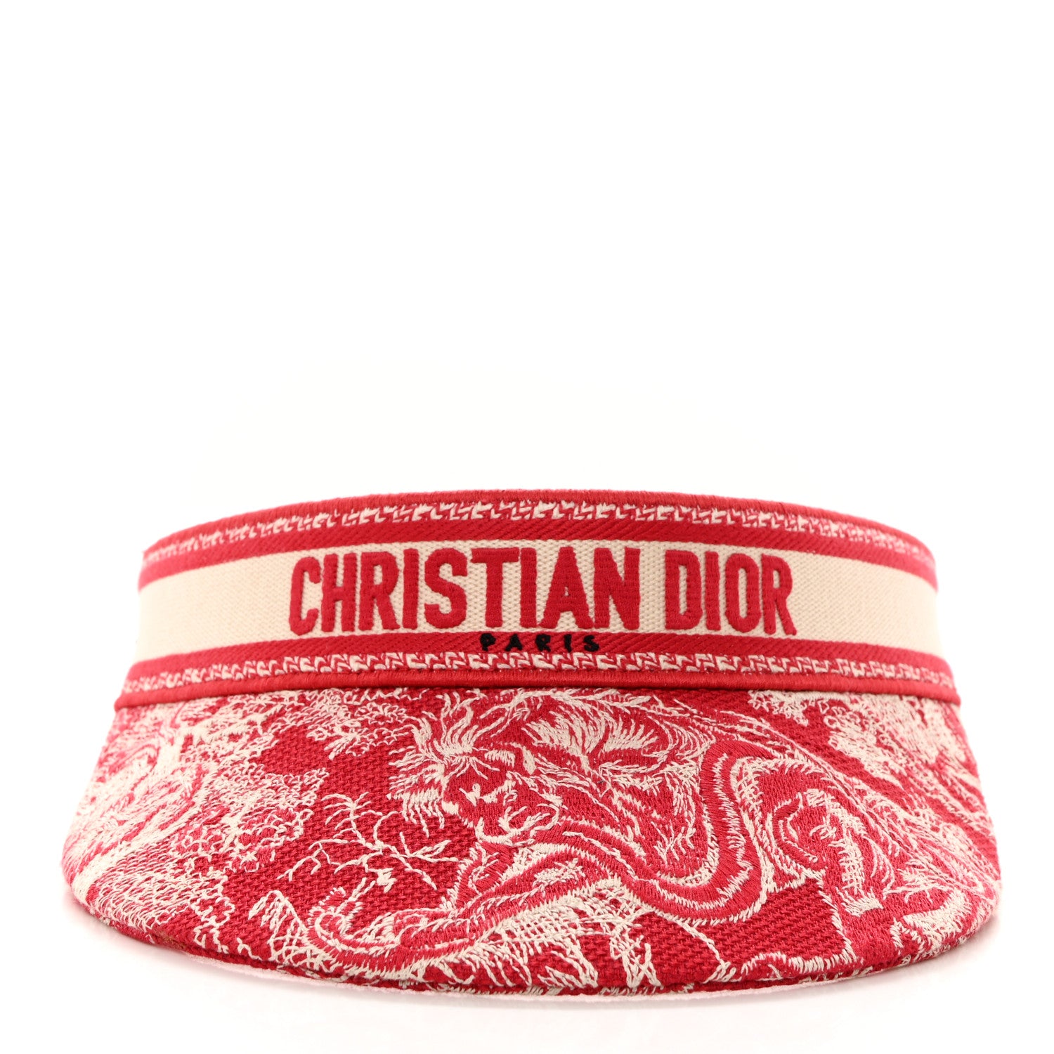 Christian Dior Toile De Jouy Reverse Visor Red 3 of 7