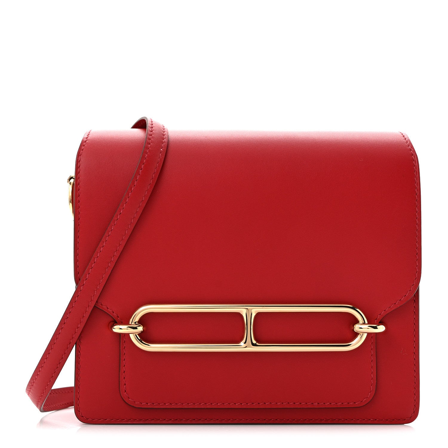 Hermes Allegro Mini Sac Roulis Rouge Piment 1 of 12
