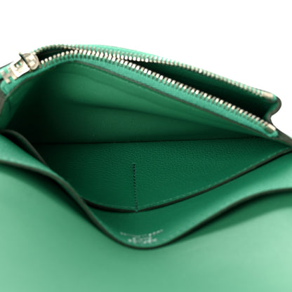 Hermes Evercolor Dogon Compact Wallet Vert Vertigo 5 of 8