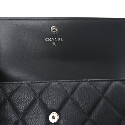 Chanel Caviar Quilted Large Boy Gusset Flap Wallet Black 7 of 10
