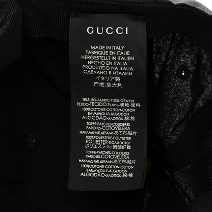 Gucci X MLB Cotton NY Yankees Baseball Hat 57-61 Black 9 of 11