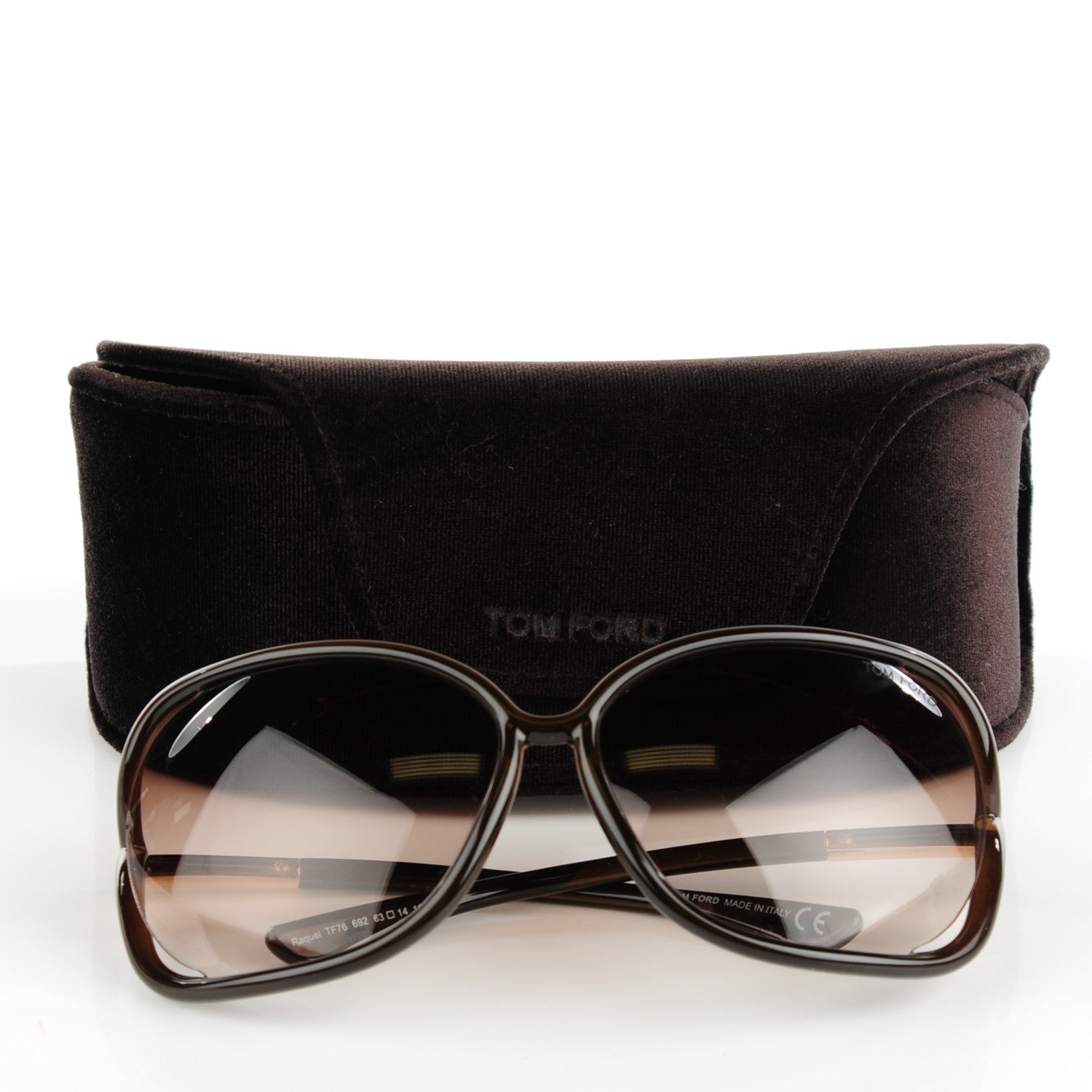 Tom Ford Raquel Sunglasses TF76 Dark Brown 7 of 7