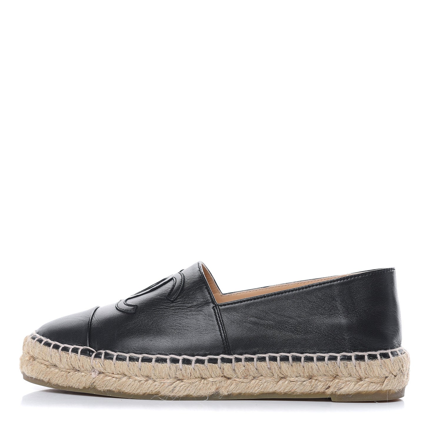 Lambskin CC Espadrilles 36 Black