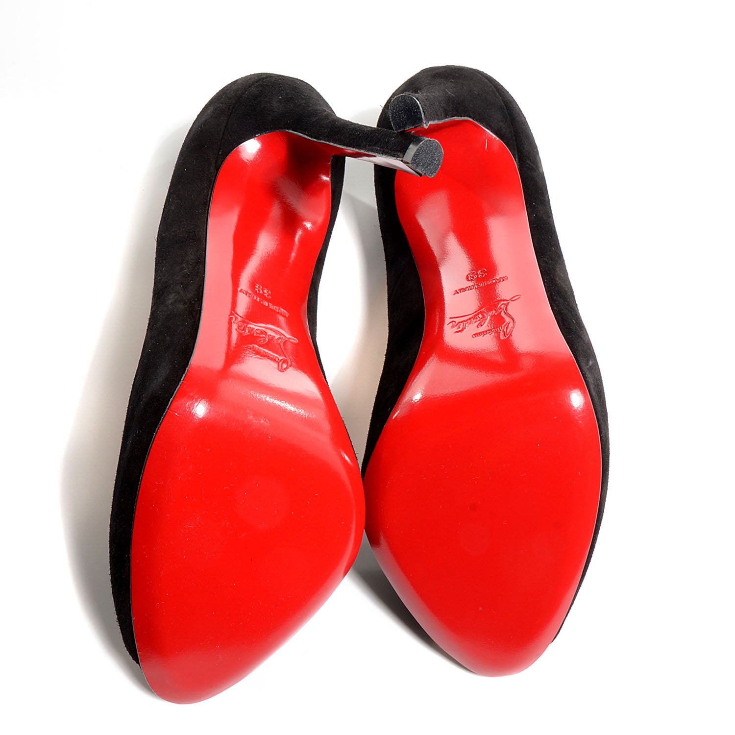 Christian Louboutin Suede Flo 120 Pumps 39 Black 5 of 6