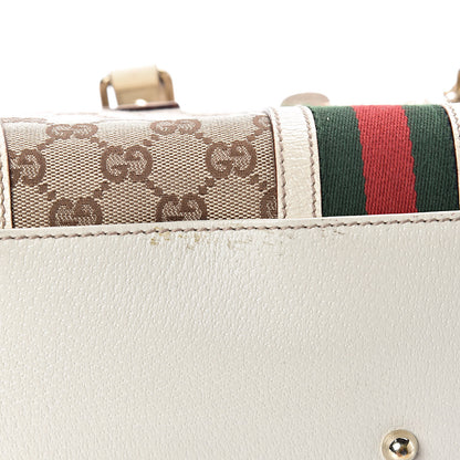 Gucci Monogram Web Large Treasure Boston Tote Beige 14 of 17