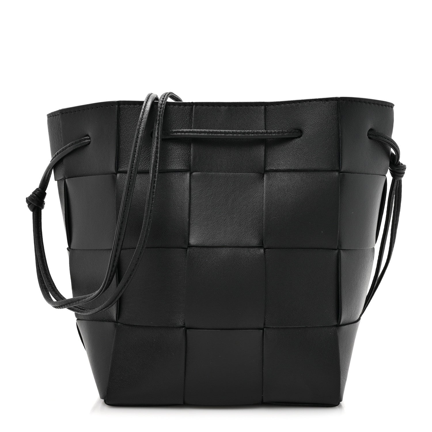 Bottega Veneta Nappa Maxi Intrecciato Cassette Bucket Bag Black 1 of 9