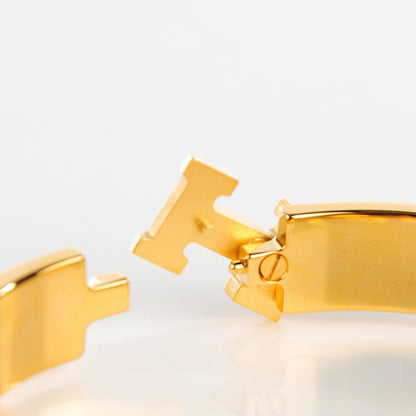 Hermes Enamel Narrow Clic Clac H Bracelet GM Emeraude 4 of 5